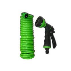 MANGUERA RETRACTIL+PIST 7.5 MT + PISTOLA 6 POSIC.