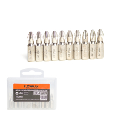 SET PUNTAS ATORNILLAR 10 PZAS PH2-25MM FLOWMAK