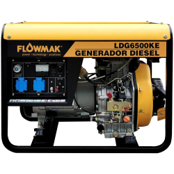 GENERADOR ELECTRICO DIESEL  5KW 220V LDG6500KE FLOWMAK