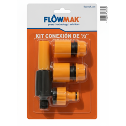 KIT FLOWMAK 1/2 PITON +CONECTORES 5 PCS.