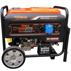 GENERADOR ELECTRICO GASOLINA 5000W 220V P.ELECTRICA GH6000E FLOWMAK