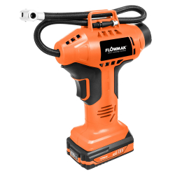 COMPRESOR AIRE INALAMBRICO 18V CON BATERIA 2.0Ah+CARGADOR FLOWMAK